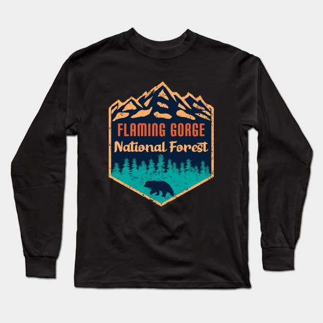 Flaming Gorge national forest Long Sleeve T-Shirt by Tonibhardwaj